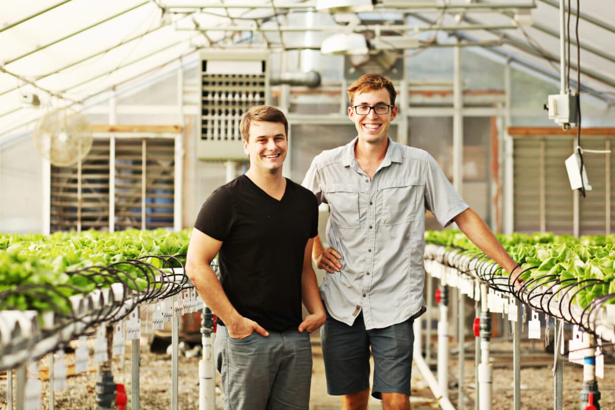 Matt and Chase at Endless Sun Farms
